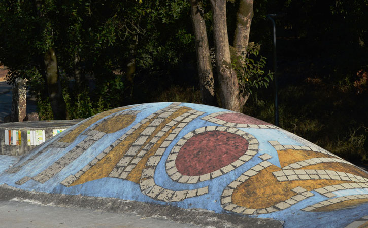 Jardim da Água nas Caldas da Rainha Jardim da Água, cerâmica a céu aberto, 