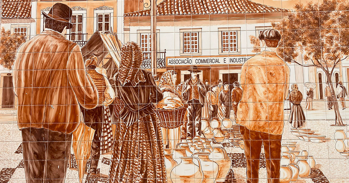 Roteiro de um dia em Caldas da Rainha, painéis cerâmicos, Gocaldas